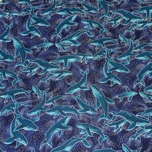 VTG Rare Whales Costa Del Sol by Hoffman International Fabrics - 7/8 Yard